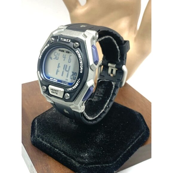 Timex Men's Watch TW5M51200 Ironman Quartz Digital Indiglo Black Rubber Band - Picture 2 of 15